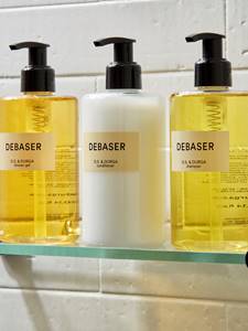 D.S. and Durga, Debaser shampoo, conditioner and body gel products