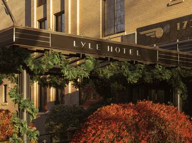 Lyle exterior canopy  above door