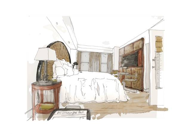 Illustration of Lyle bedroom